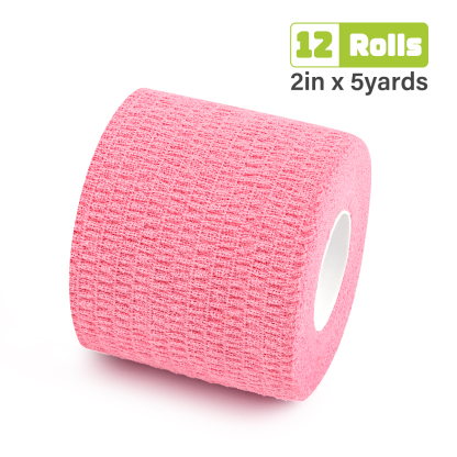 Pink cotton cohesive bandage – soft self adhesive bandage for kids and pet care