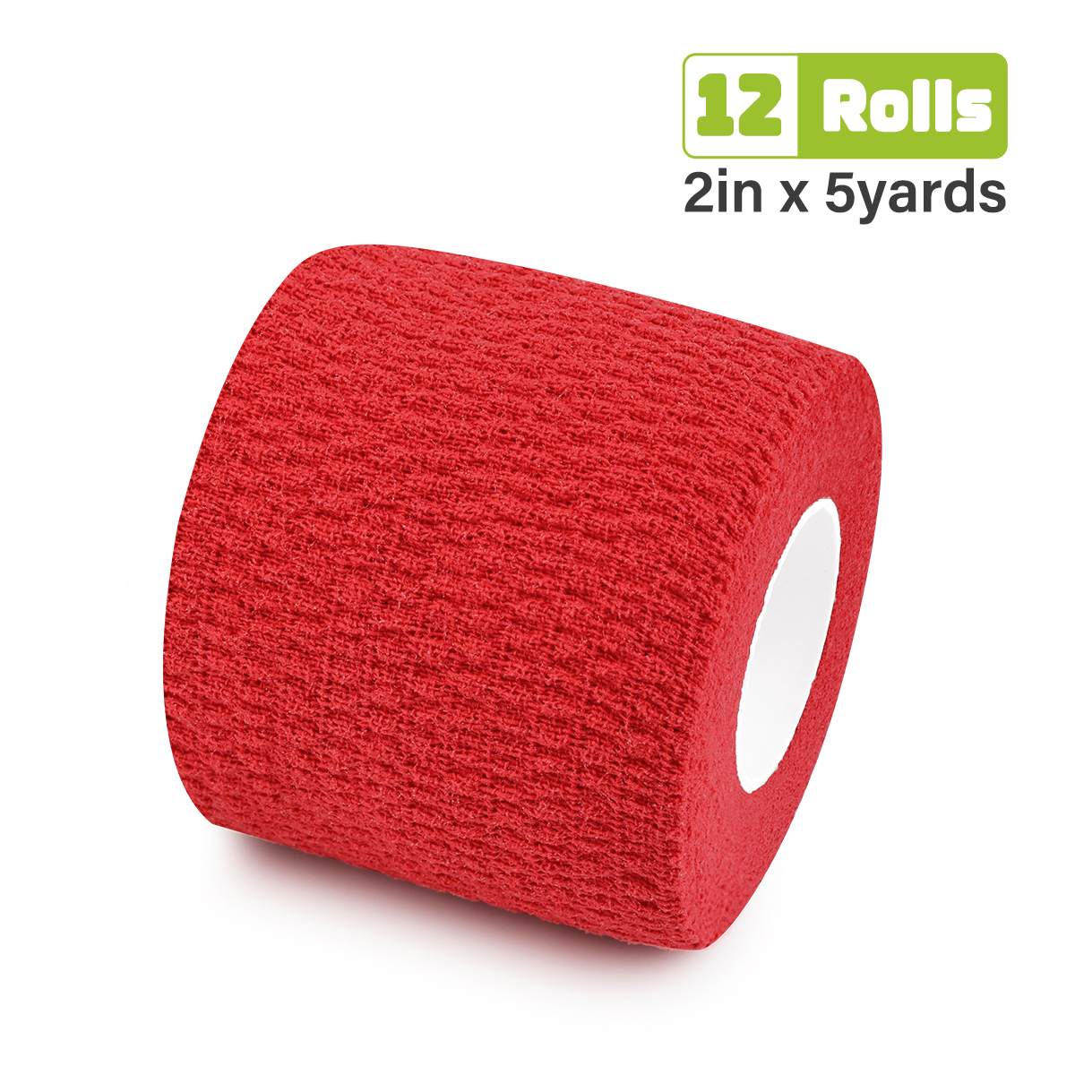 Red cotton self adhesive bandage – bold self adhesive bandage for sports wrap and support