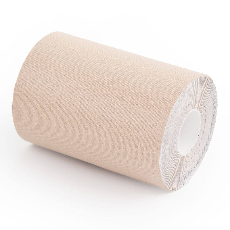 Beige 10cm breast tape with breathable cotton fabric and secure adhesion