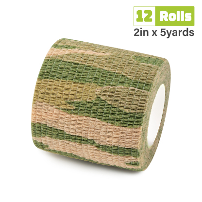 High elasticity camo medical bandage for emergency bleeding control on battlefield