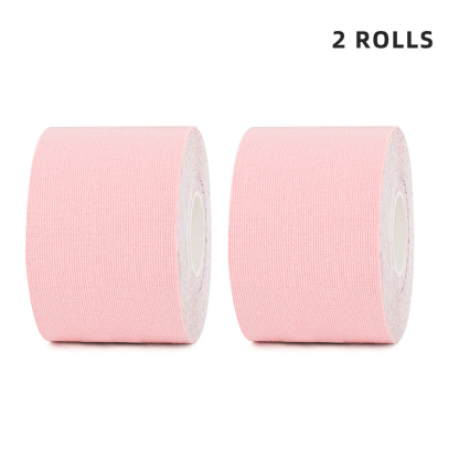 light pink athletic tape for joint stability and sports therapy
