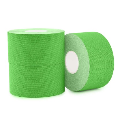3.8cm Green kinesiology rehab tape for calf muscle activation