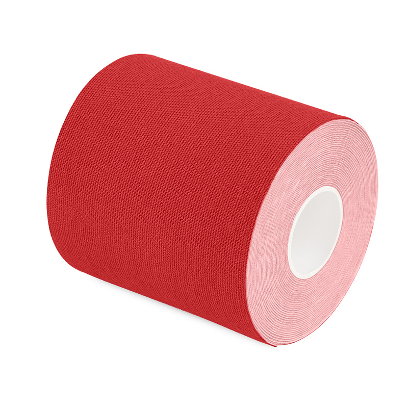 3 in Red sports therapy tape for quadriceps muscle support