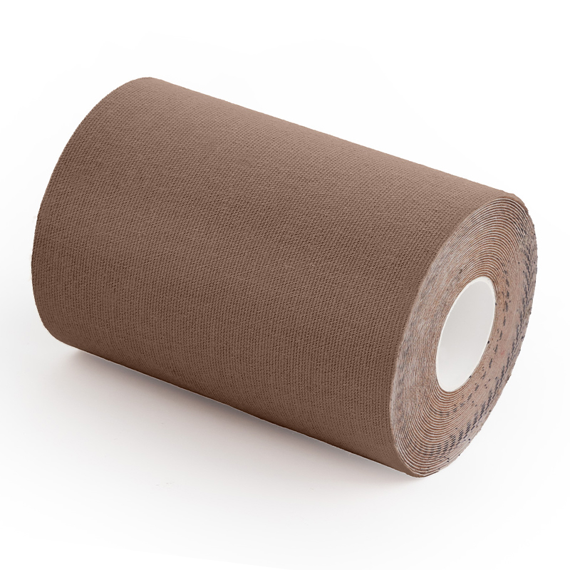 Brown 10cm heavy duty breast tape with extra wide coverage and reliable support