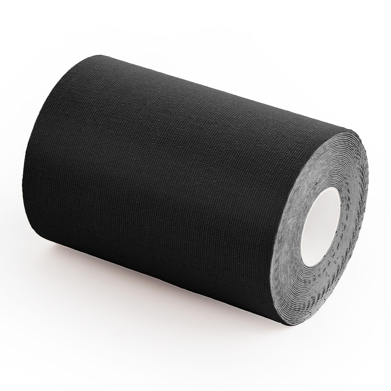 Black 10cm plus size boob tape with strong adhesive for fuller bust support