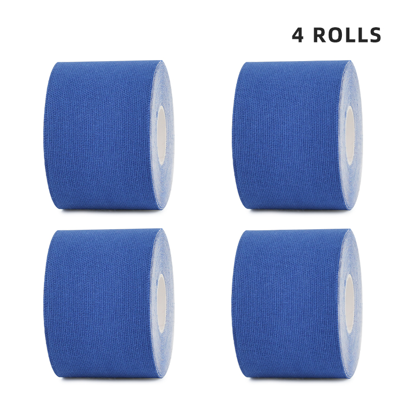 Bulk set of 4 dark blue athletic tapes for performance and protection