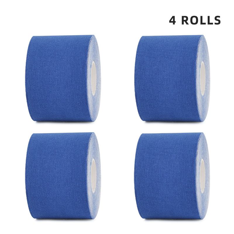 Bulk set of 4 dark blue athletic tapes for performance and protection