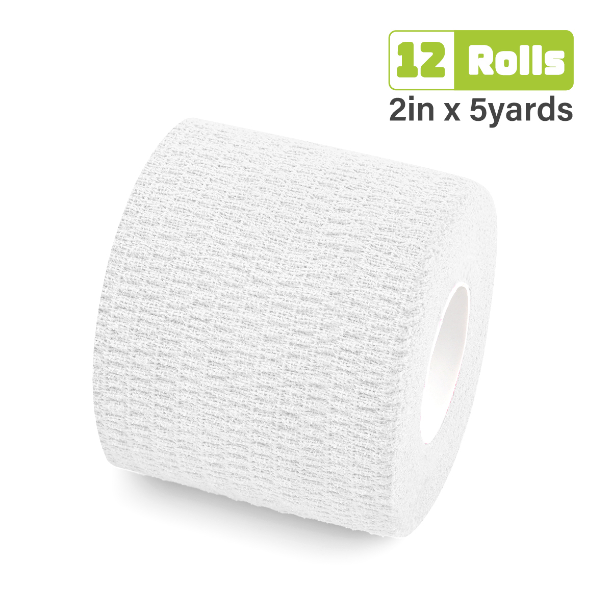 White cotton cohesive bandage – medical self adhesive bandage for wound dressing