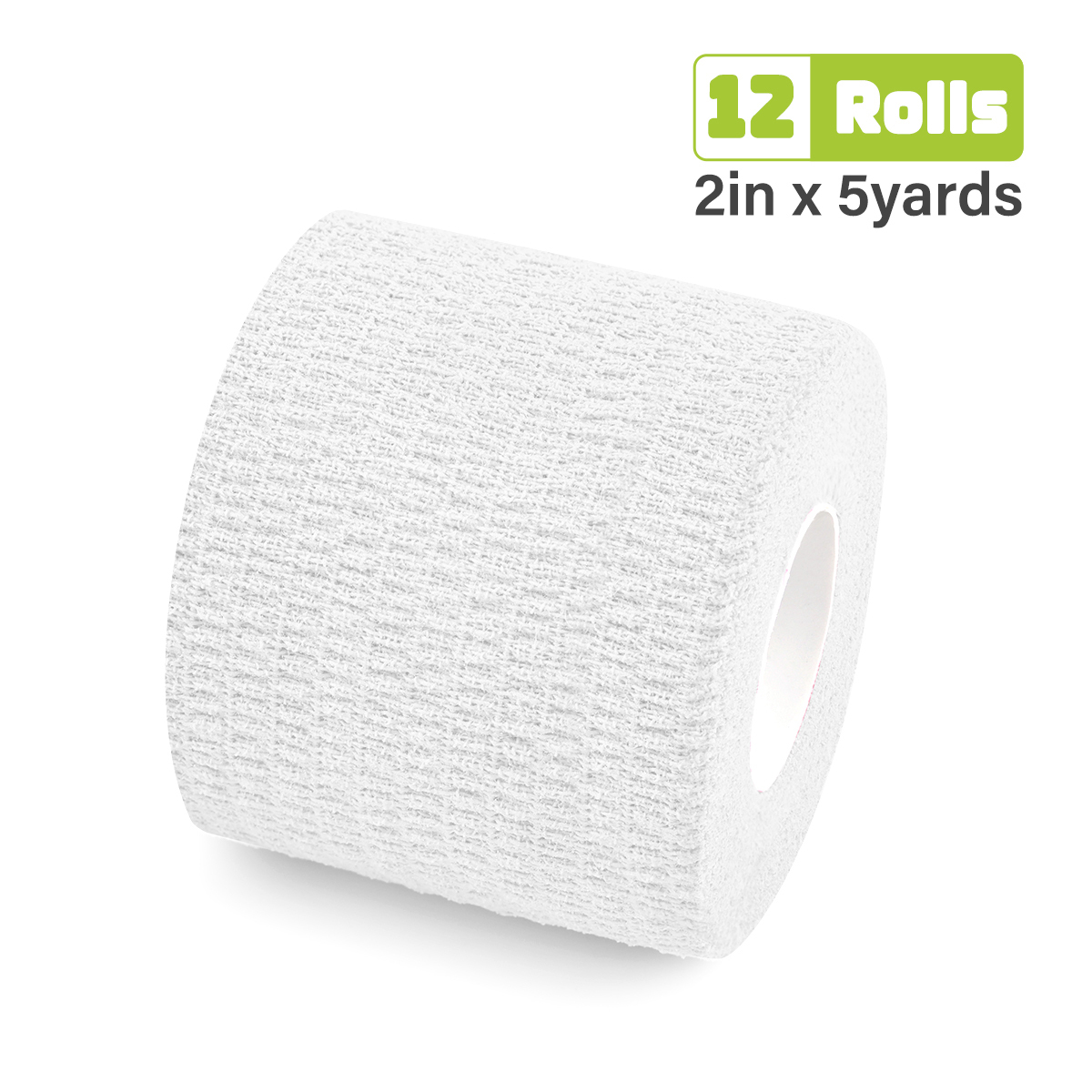 White cotton cohesive bandage – medical self adhesive bandage for wound dressing