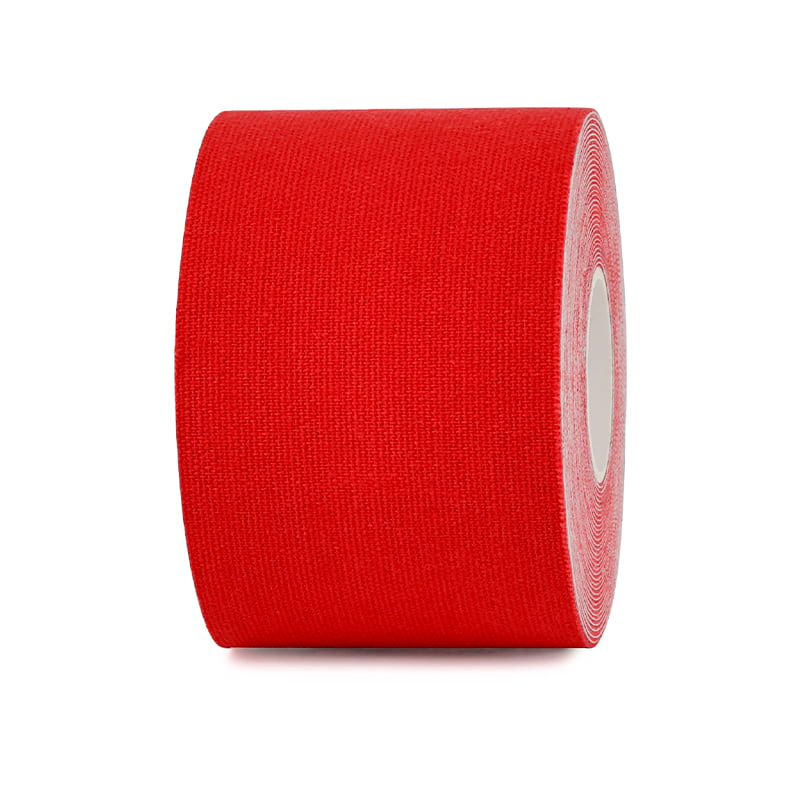 Premium red kinesiology tape roll by Veefun for professional muscle support