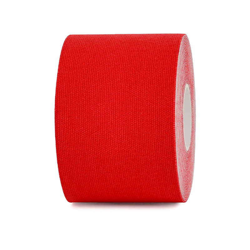 Premium red kinesiology tape roll by Veefun for professional muscle support