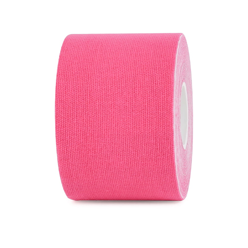 1 roll 5cm pink uncut cotton kinesiology tape 
