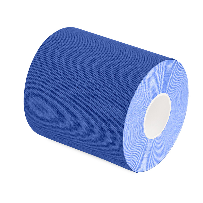 7.5cm dark blue elastic kinesiology tape for postural support taping