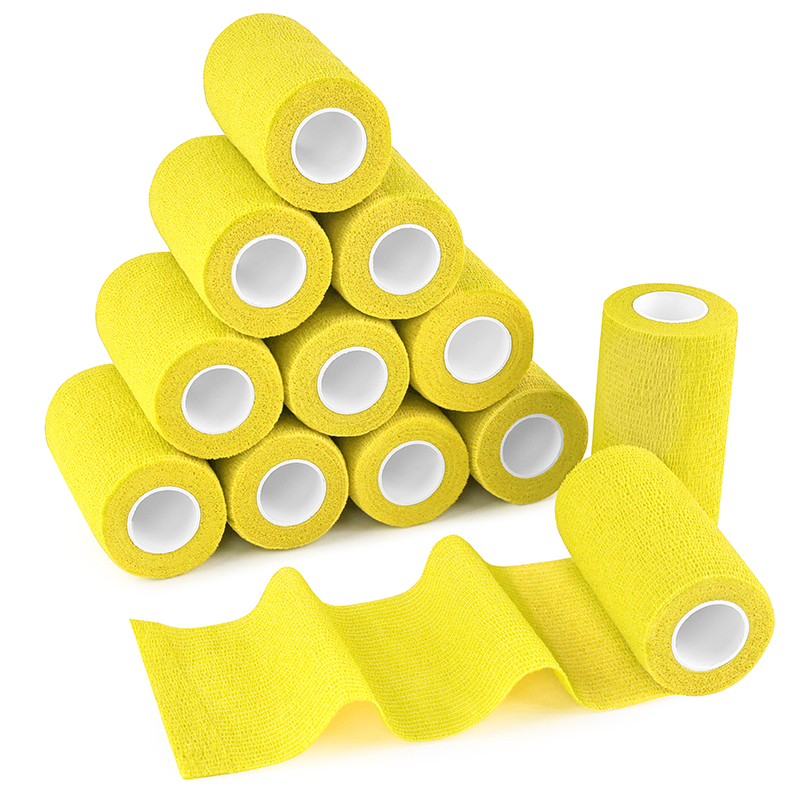 Bright yellow vet wrap for horse tack room essential