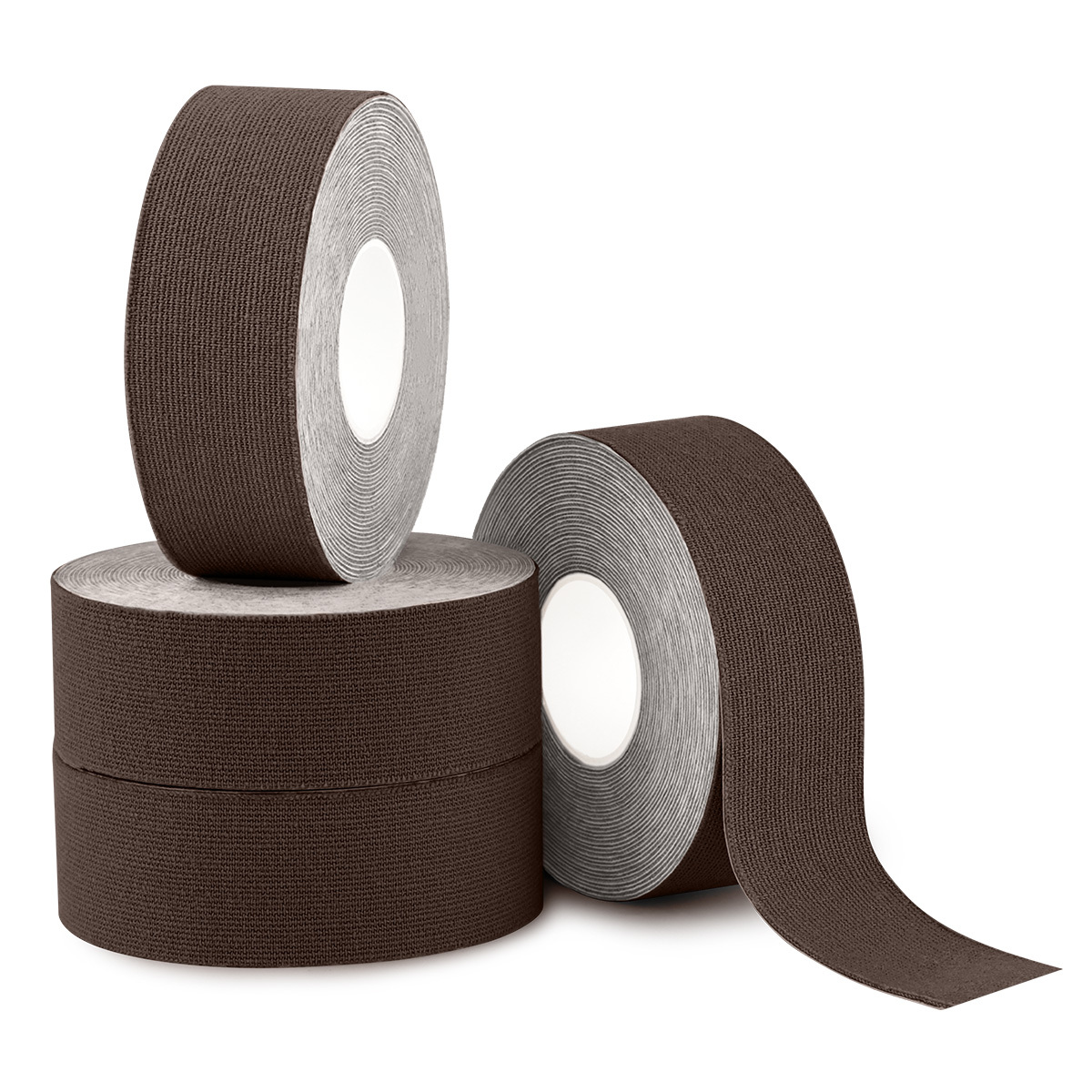 Coffee brown athletic support tape for precision movement control