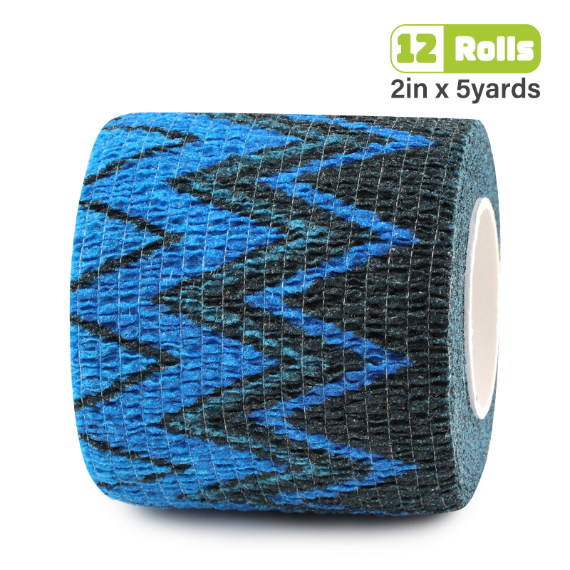 Dark geometric pattern printed bandage texture, suitable for tattoo machine grip wrapping