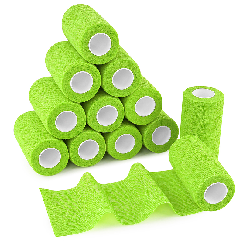 Grass green 10cm vet wrap for horse training