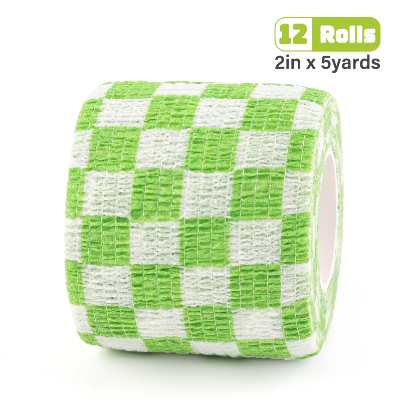 Green and white checkered pattern