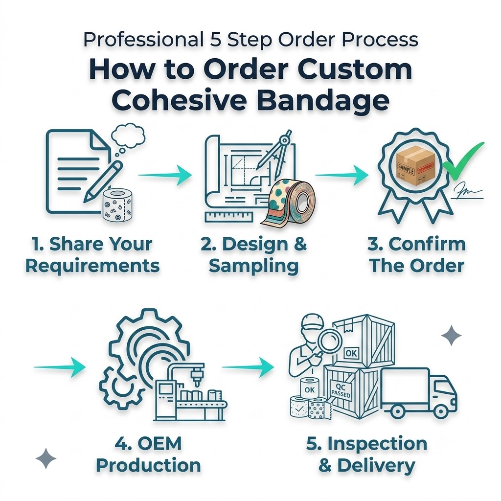 How to Order Custom cohesive bandage