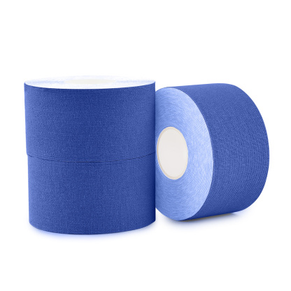 Navy blue KT sports tape for active wrist stabilization