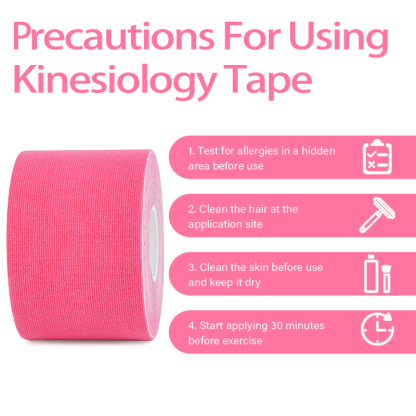 Precautions for using Pink Kinesiology Tape