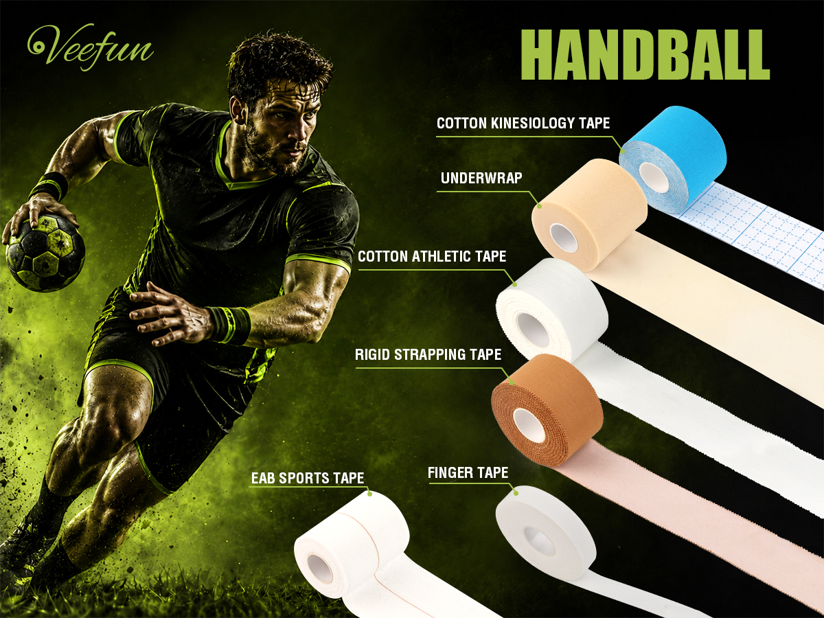 Which types of sports tape can help handball players train better