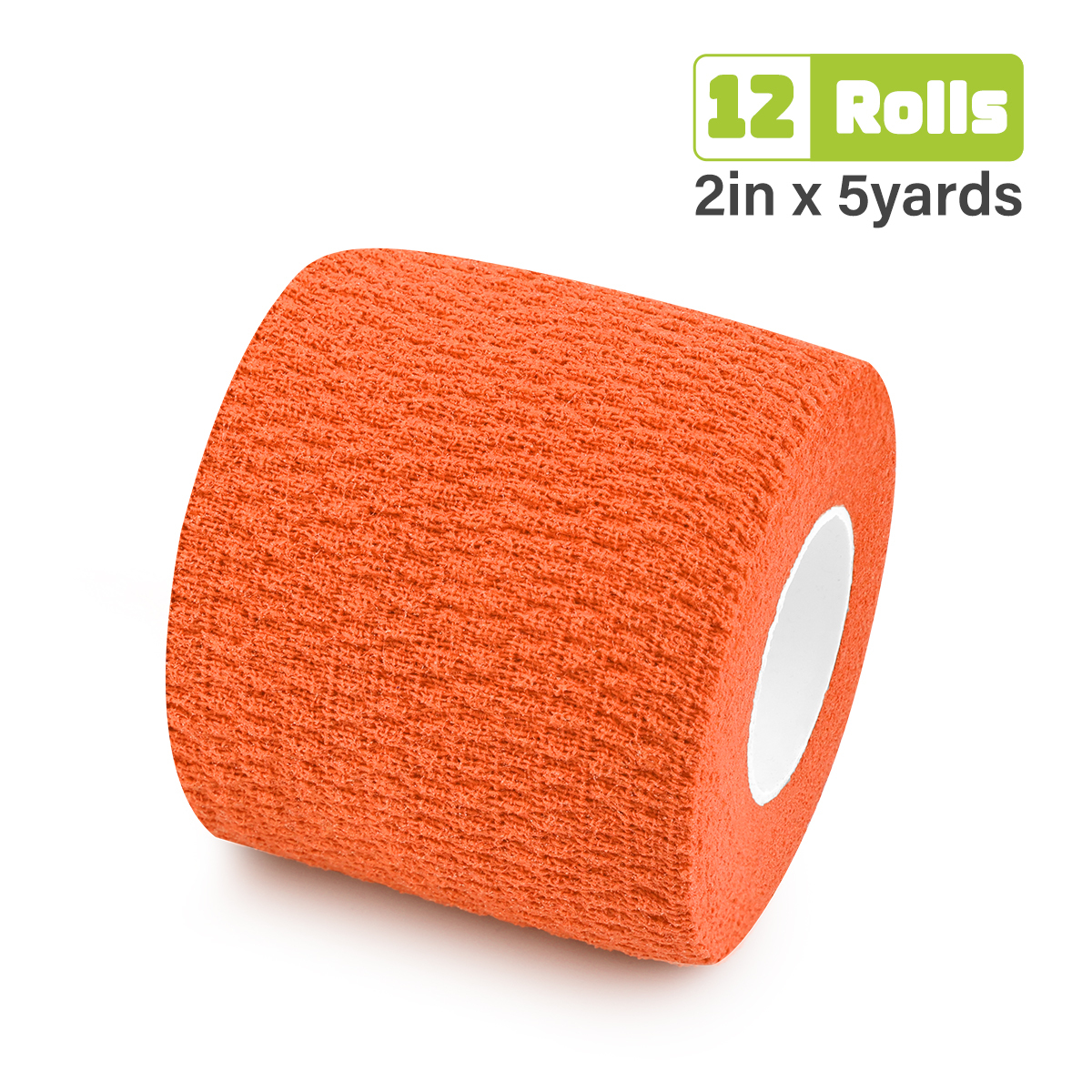 Orange cotton cohesive bandage – bright self adhering bandage for sports wrap