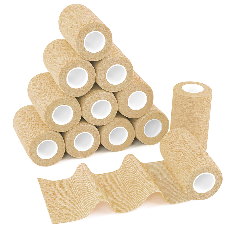 beige skin color vet wrap for horse medical wound care 10cm