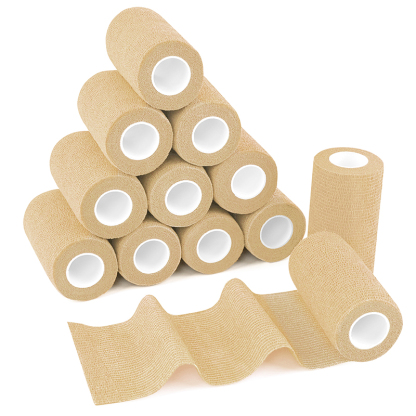 beige skin color vet wrap for horse medical wound care 10cm