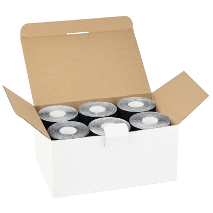 Pro-grade 12-roll black sports tape for high-intensity training; premium quality with fast shipping