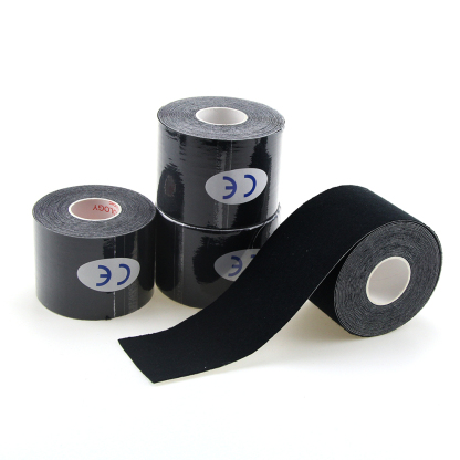5cm black kinesiology tape for sports injuries
