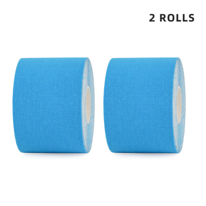 Blue water-resistant athletic tape twin pack for aquatic therapy; available for 2-day delivery