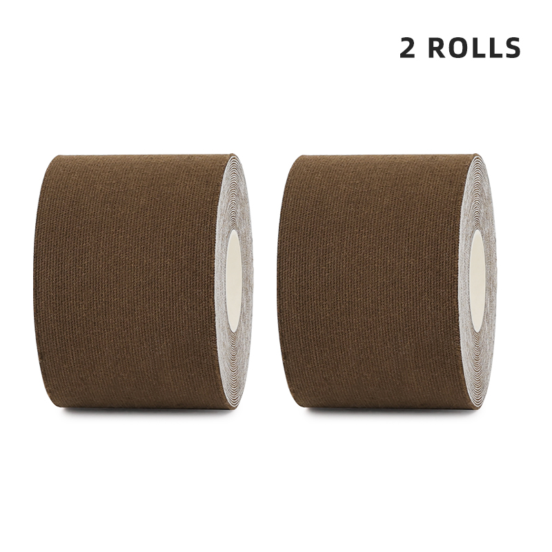 Brown physio tape for natural-looking muscle support