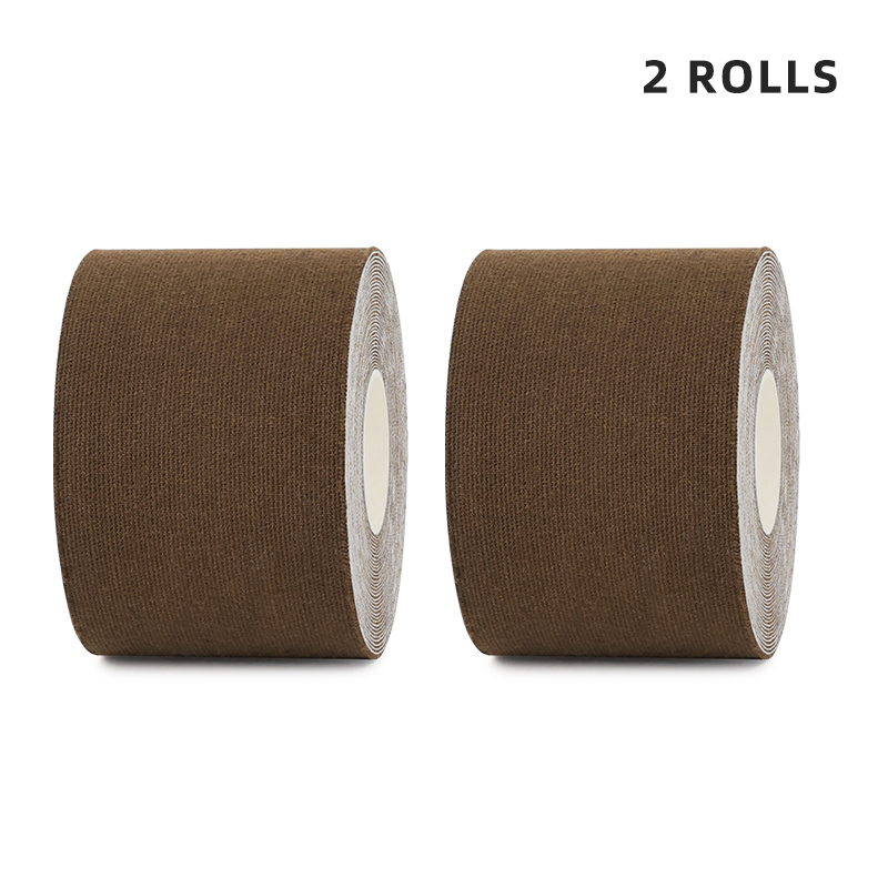 Brown physio tape for natural-looking muscle support