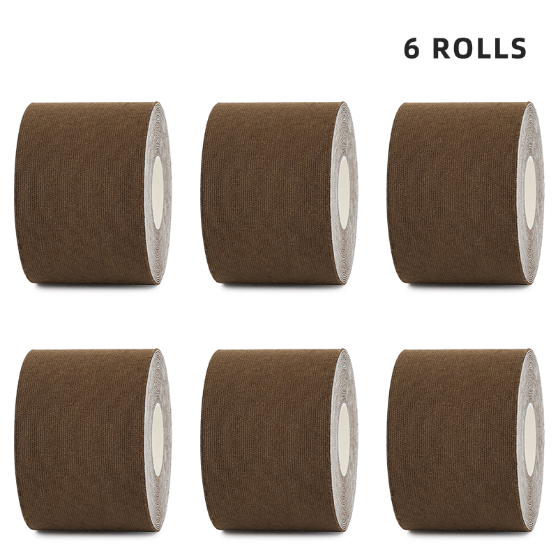 6-pack brown k-tape for rugged outdoor sports; reliable regional delivery service