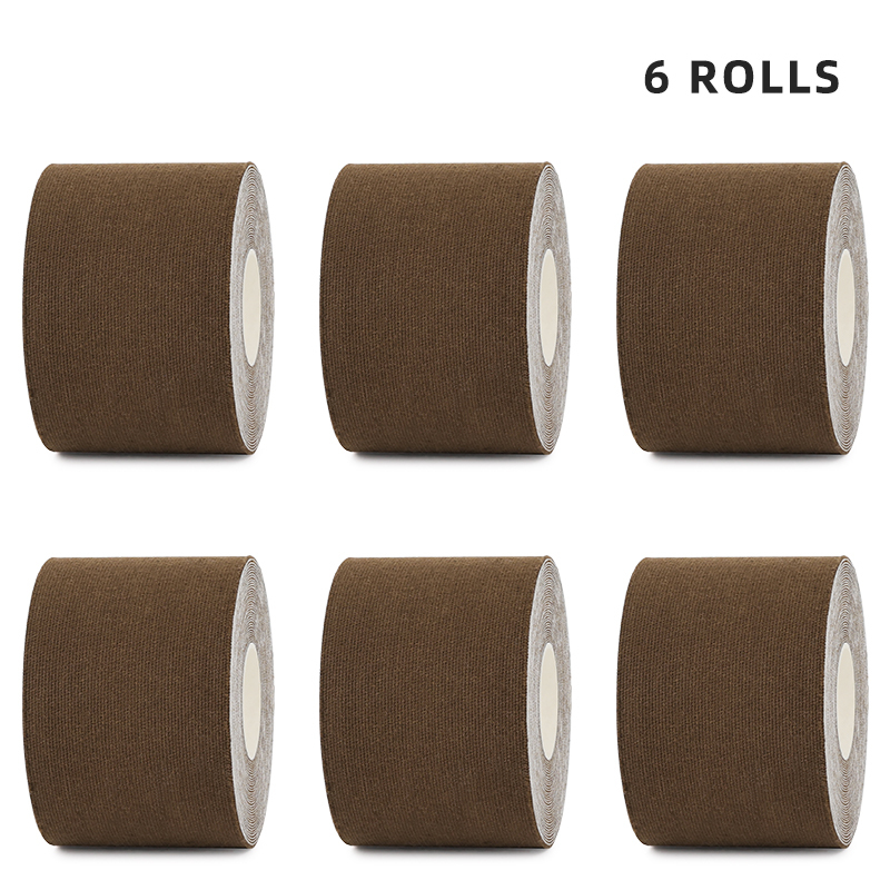 6-pack brown k-tape for rugged outdoor sports; reliable regional delivery service