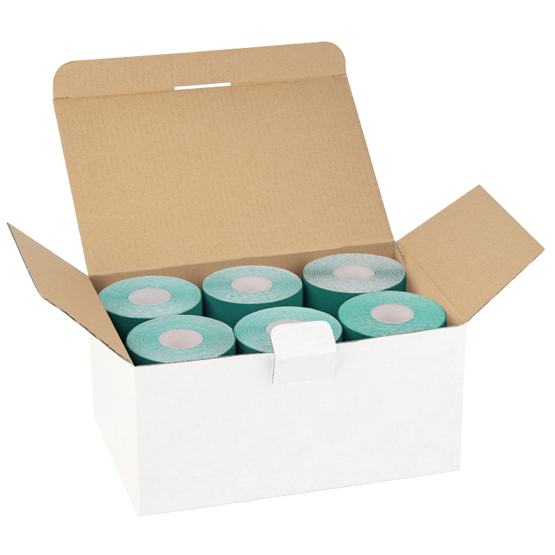 12 rolls dark green sports tapes for joint and muscle stability
