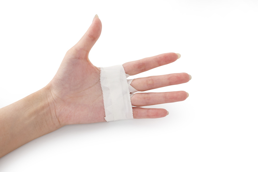 finger tape for preventing blisters while playing hockey