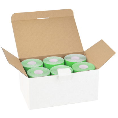 12-pack green breathable kinesiology tape for natural recovery; stocked for local delivery