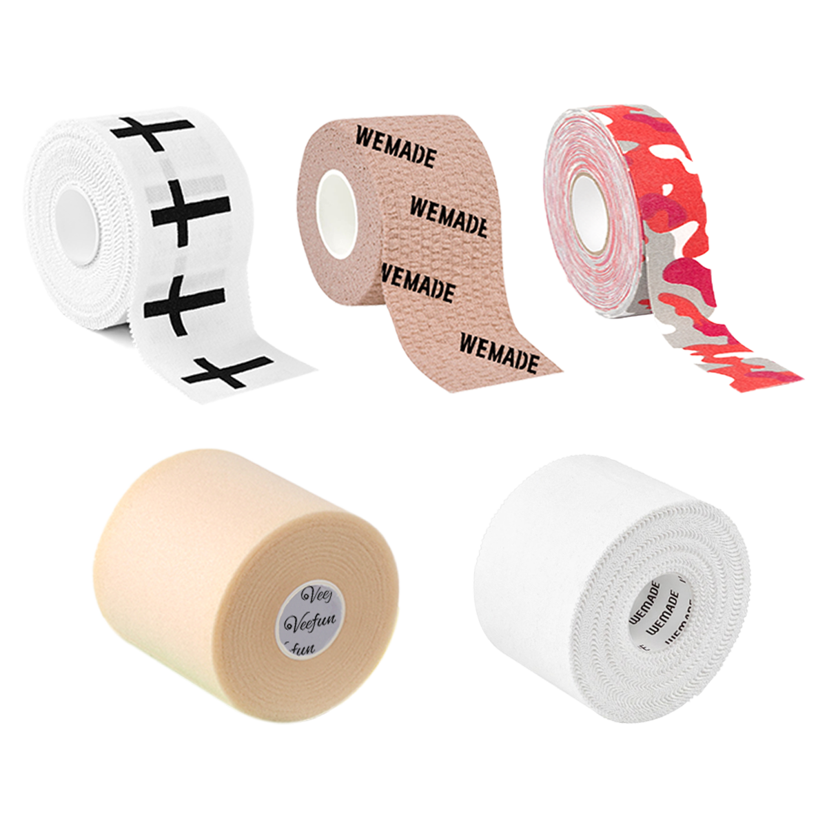 sports tape private lable brand printed logo and pattern
