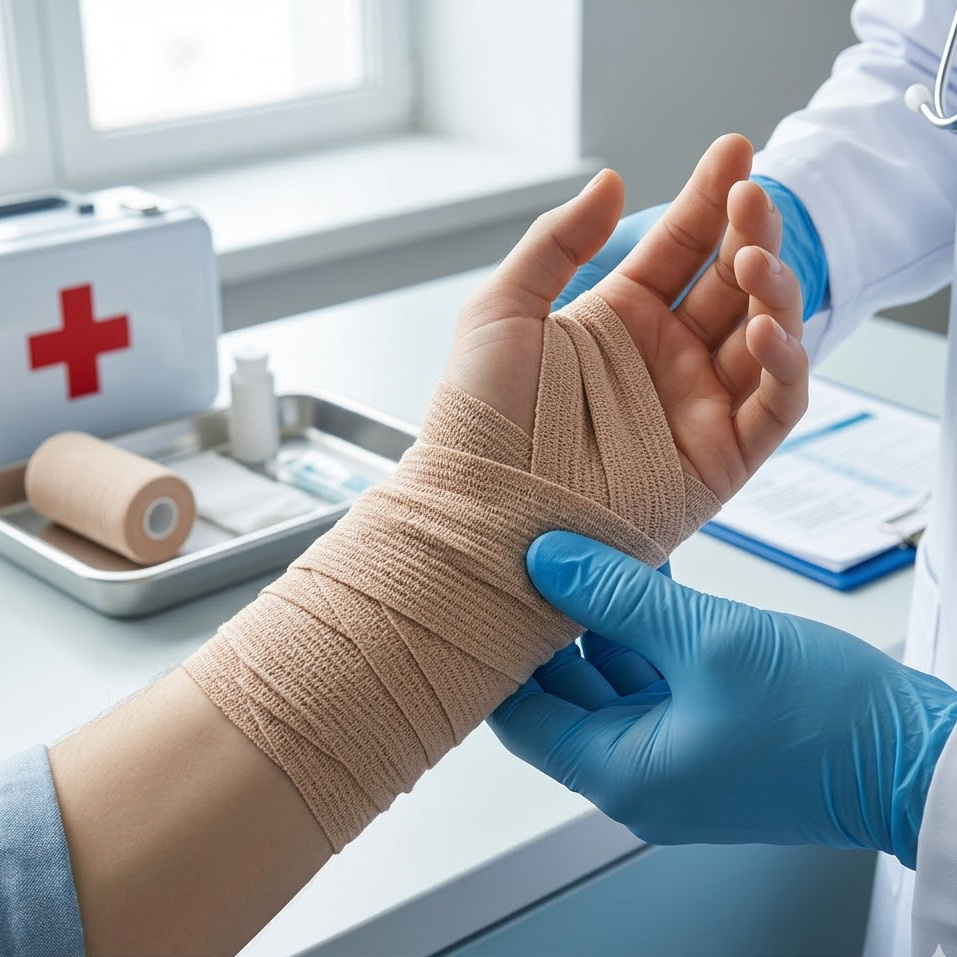 {"default":"medical grade cotton self adhesive compression bandage for wound dressing"}
