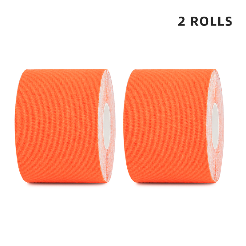 Orange k-tape twin pack for enhancing circulation and vitality; quick delivery service