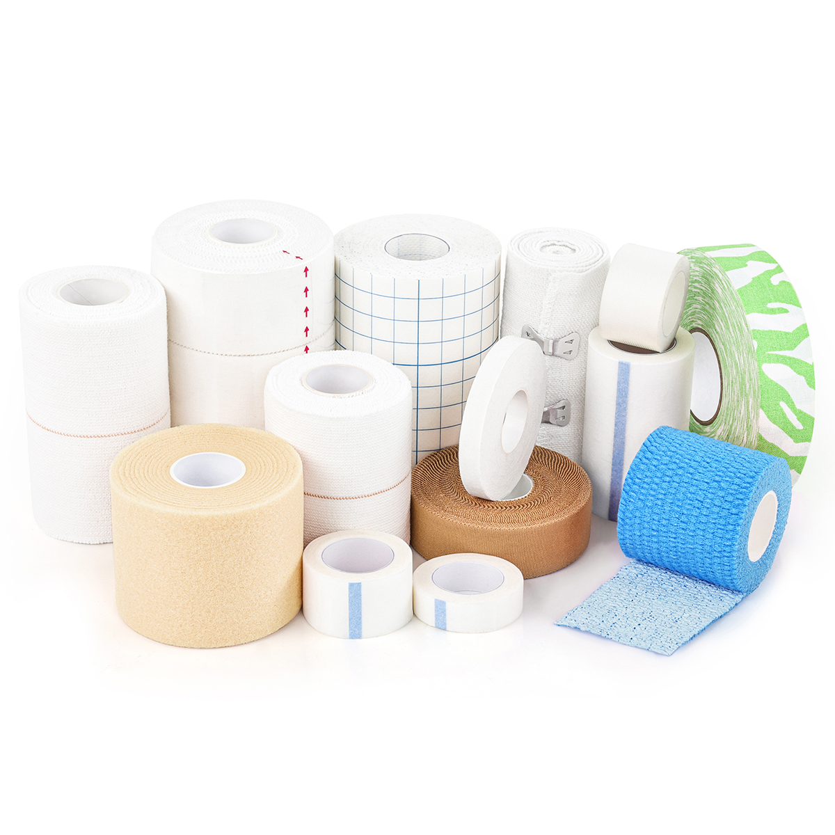 {"default":"Collection of various types of sports tape"}
