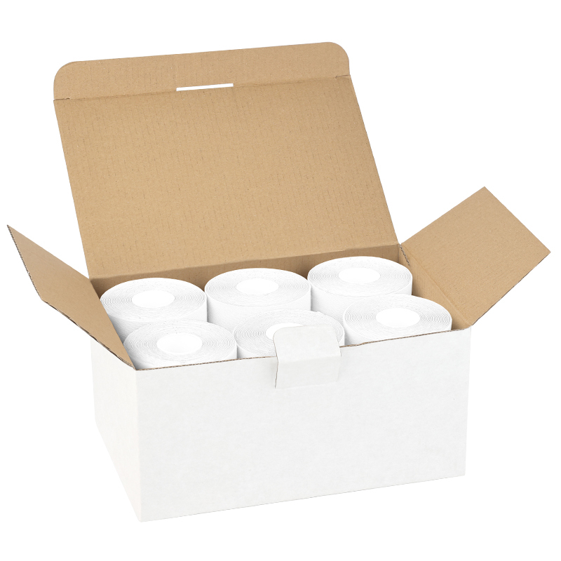12-roll white clinical k-tape for sensitive skin rehab; guaranteed 7- 15 day business delivery