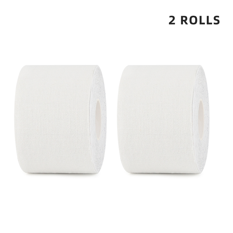 White medical-grade k-tape duo for injury recovery and sensitive joints; fast 3-day shipping