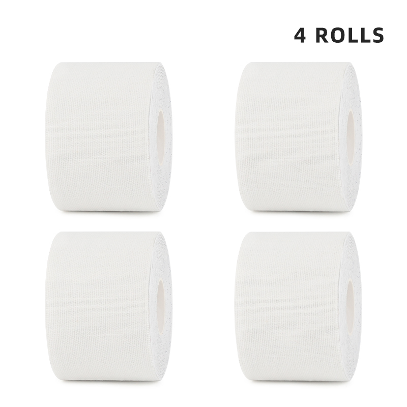 4-pack white hypoallergenic k-tape for medical rehab and sensitive skin; 3-day delivery guarantee