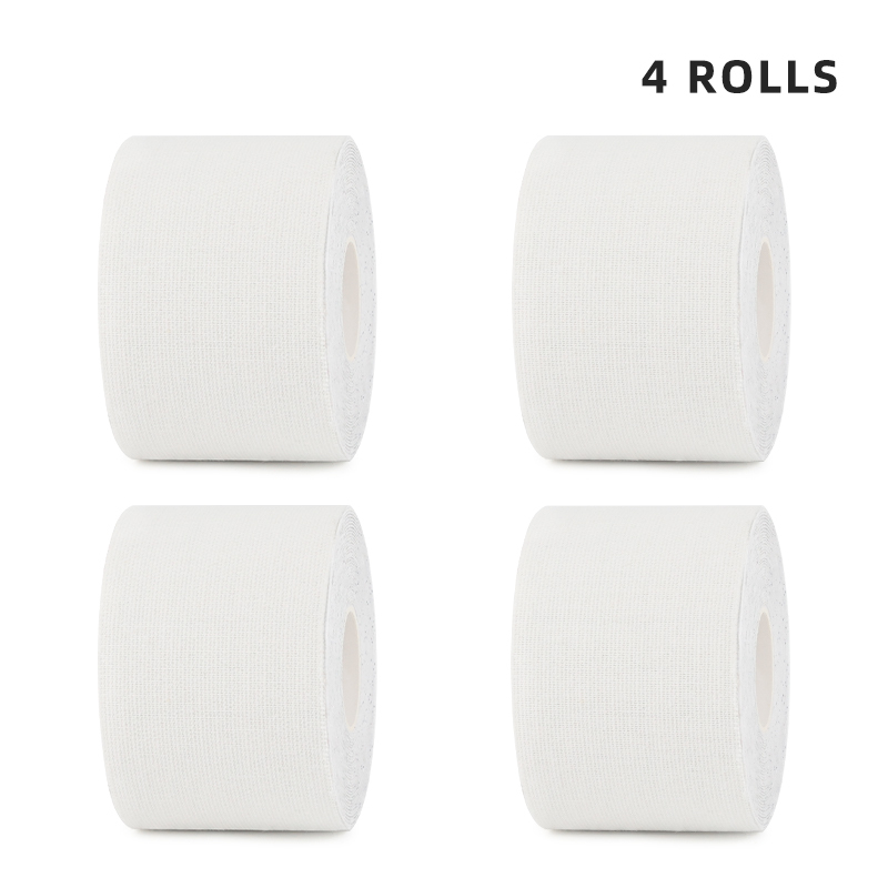4-pack white hypoallergenic k-tape for medical rehab and sensitive skin; 3-day delivery guarantee