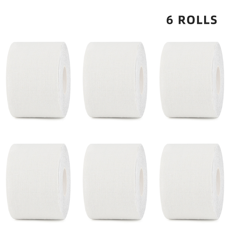 Clinical 6-roll white k-tape bundle for rehab clinics; 3-day fast shipping guarantee